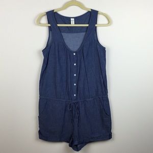 Old Navy - Button Down Chambray Sleeveless Romper